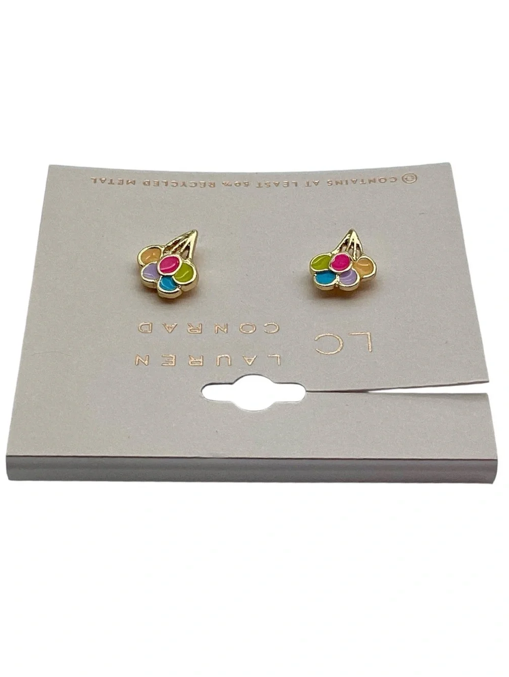 LC Lauren Conrad Gold-Tone Balloon Stud Earrings (NWT)